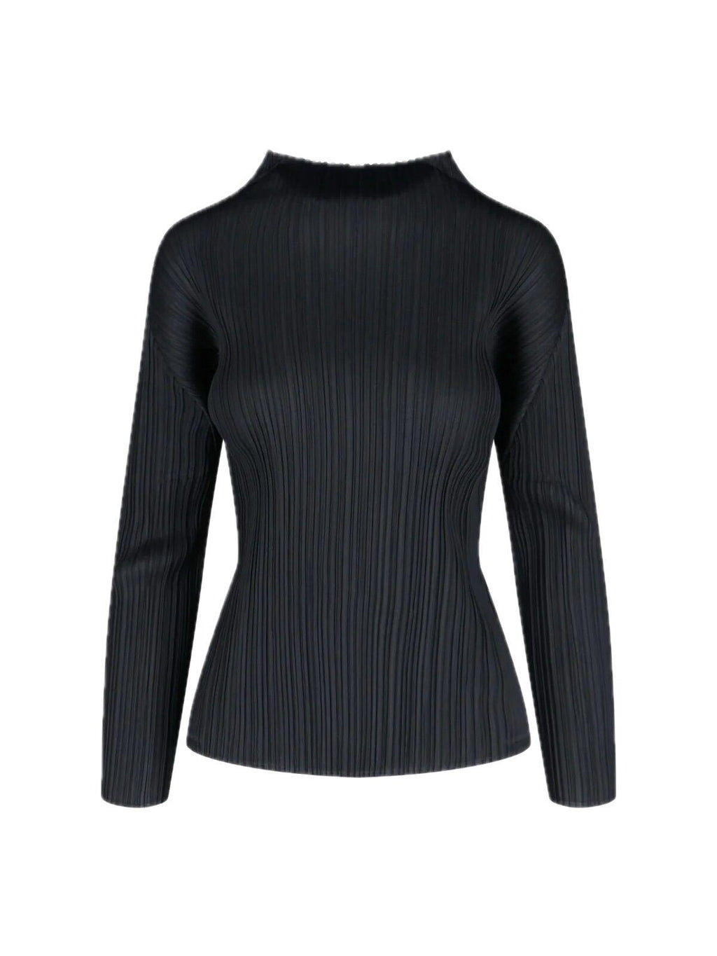 Product image of Basic Pleated Highneck Shirt