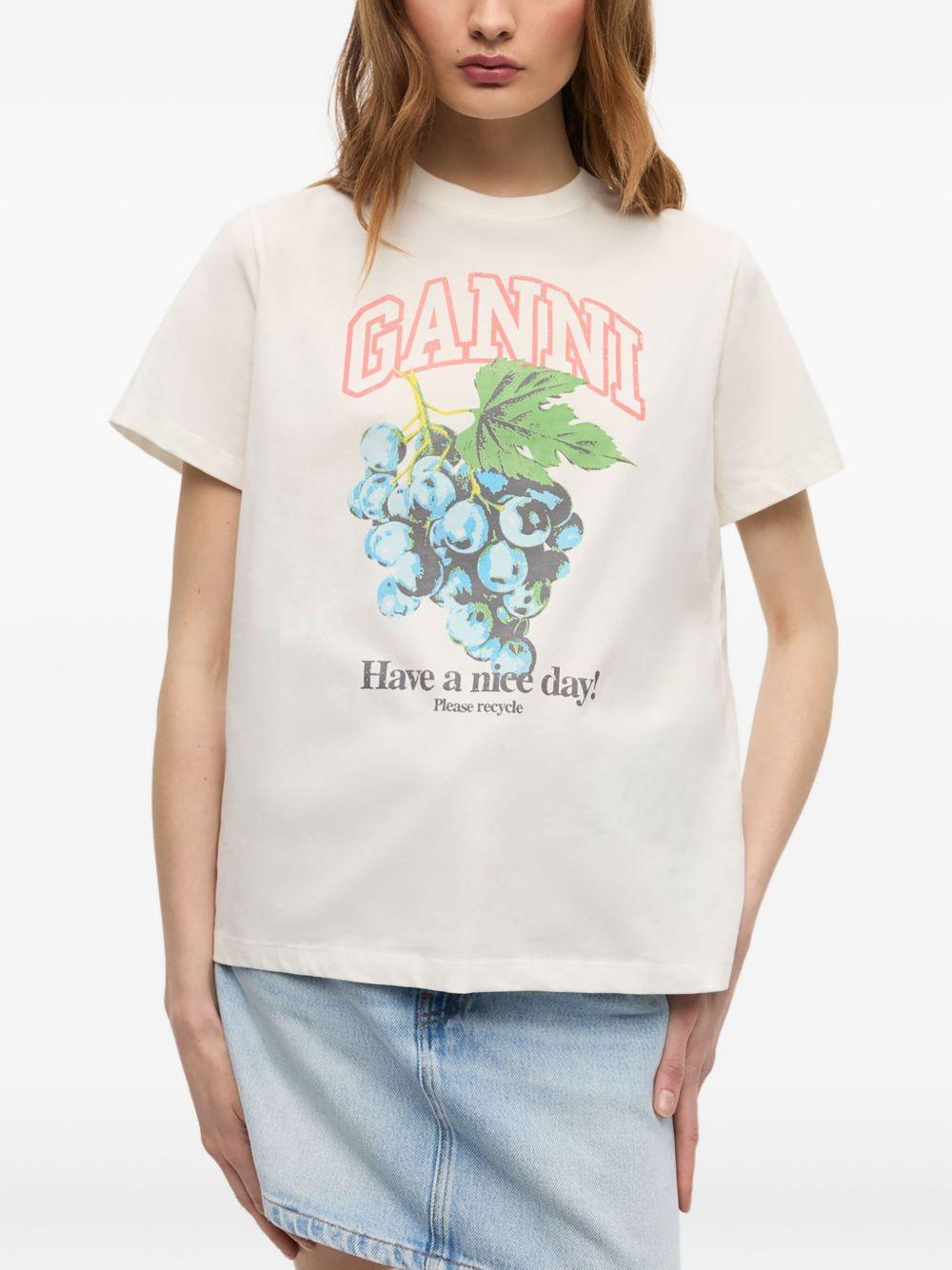 Product photo 2 for product Basic Cotton Jersey Grapes Relaxed T-shirt