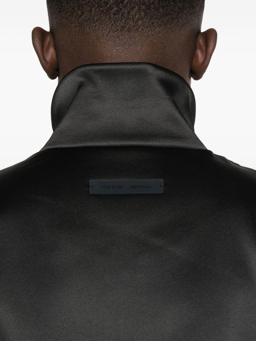 Product photo 3 for product Bonded Satin Zip-Up Bomber