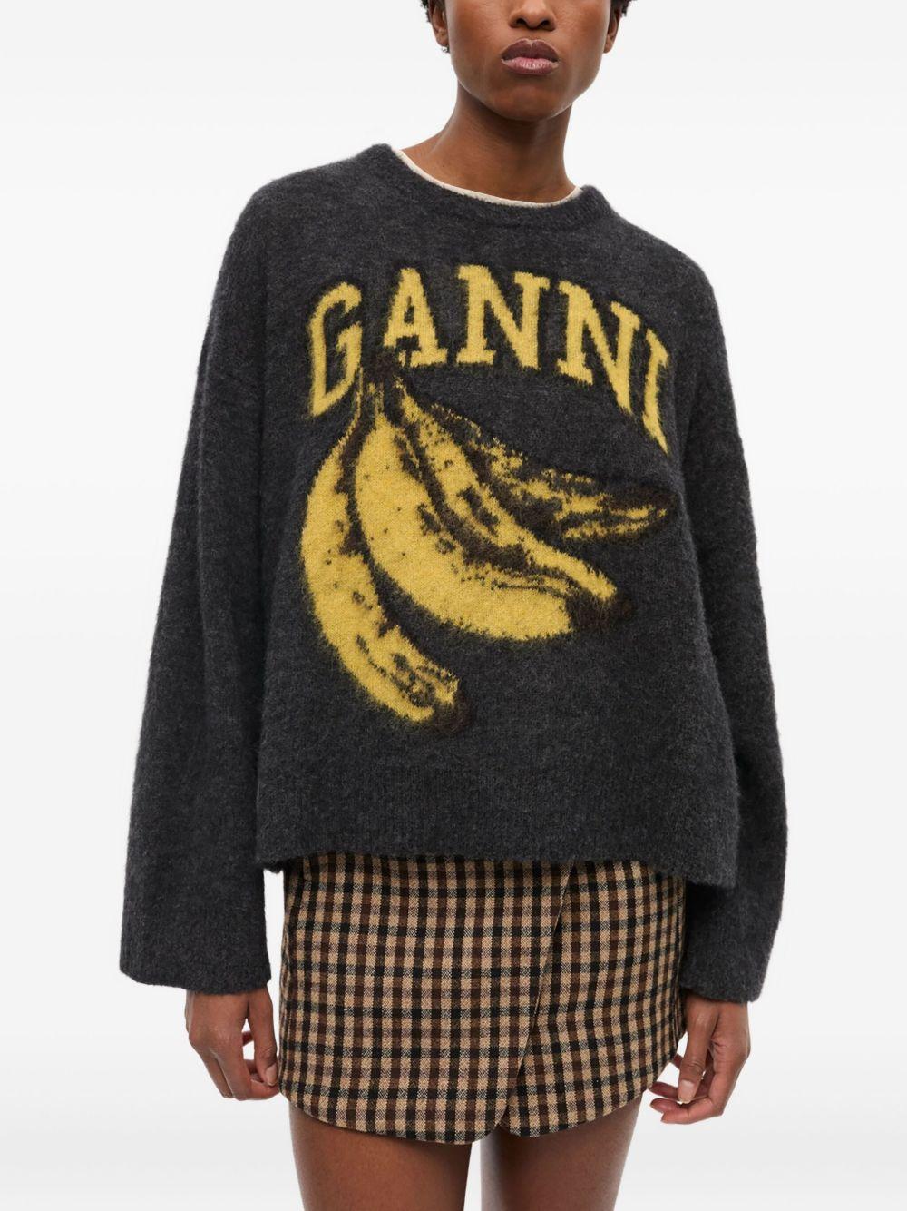 Product image of Brushed Alpaca Banana Oversized Sweater