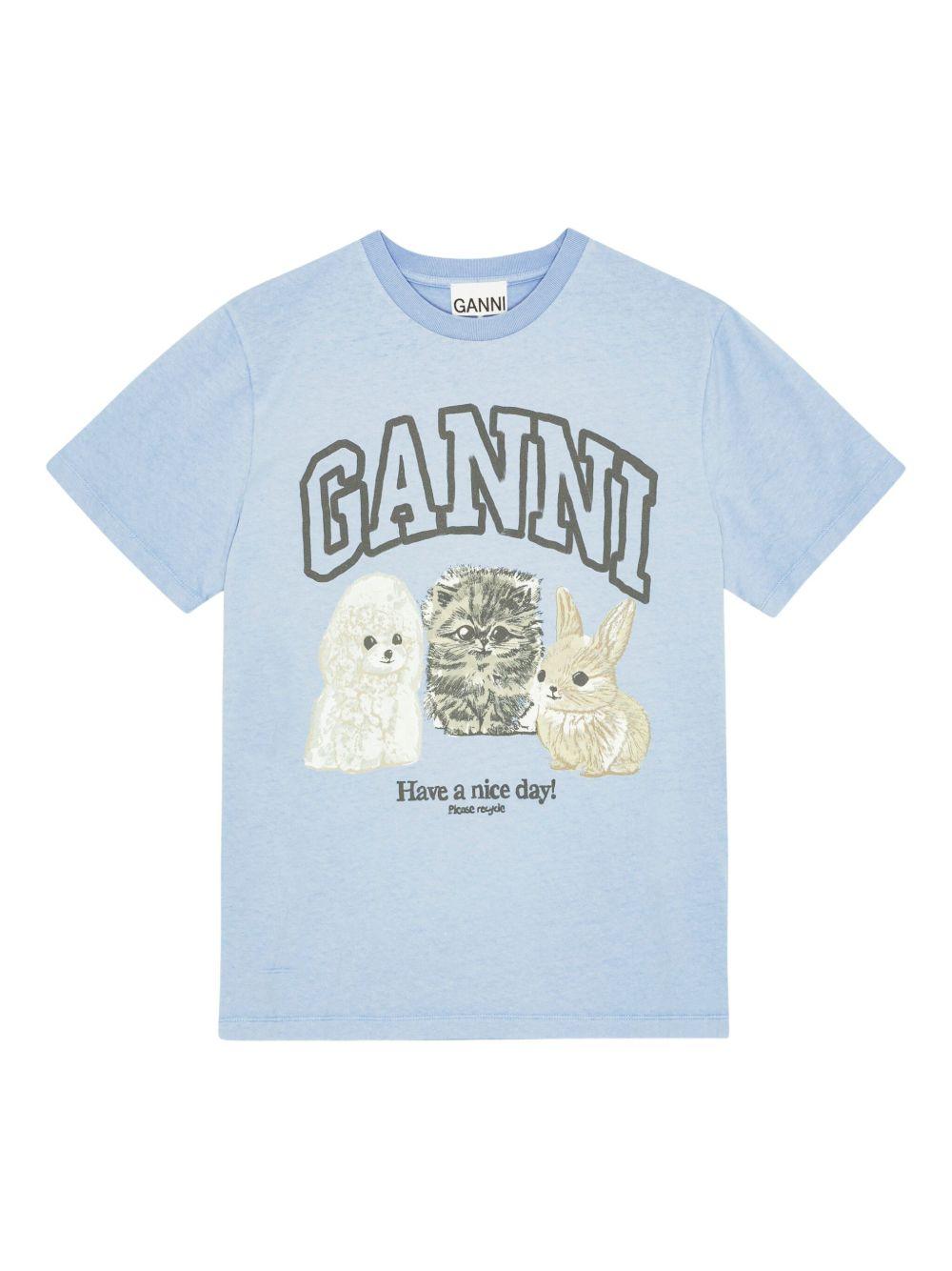 Product image of Basic Cotton Jersey Animals Relaxed T-shirt