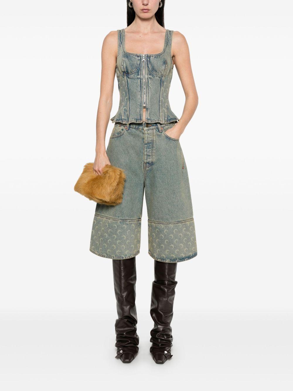 Product photo 4 for product Moon Laser Denim Bustier Top