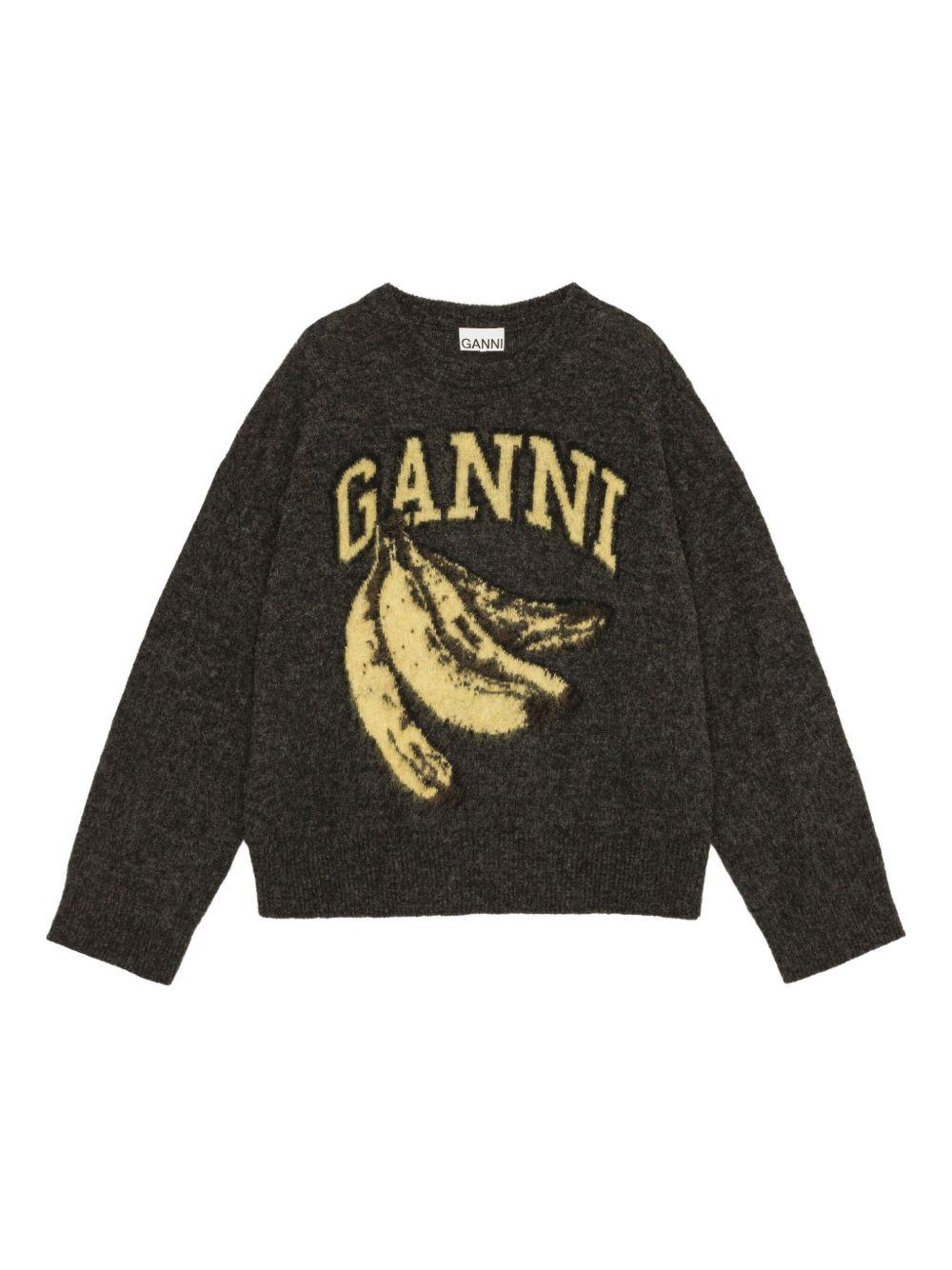 Product image of Brushed Alpaca Banana Oversized Sweater