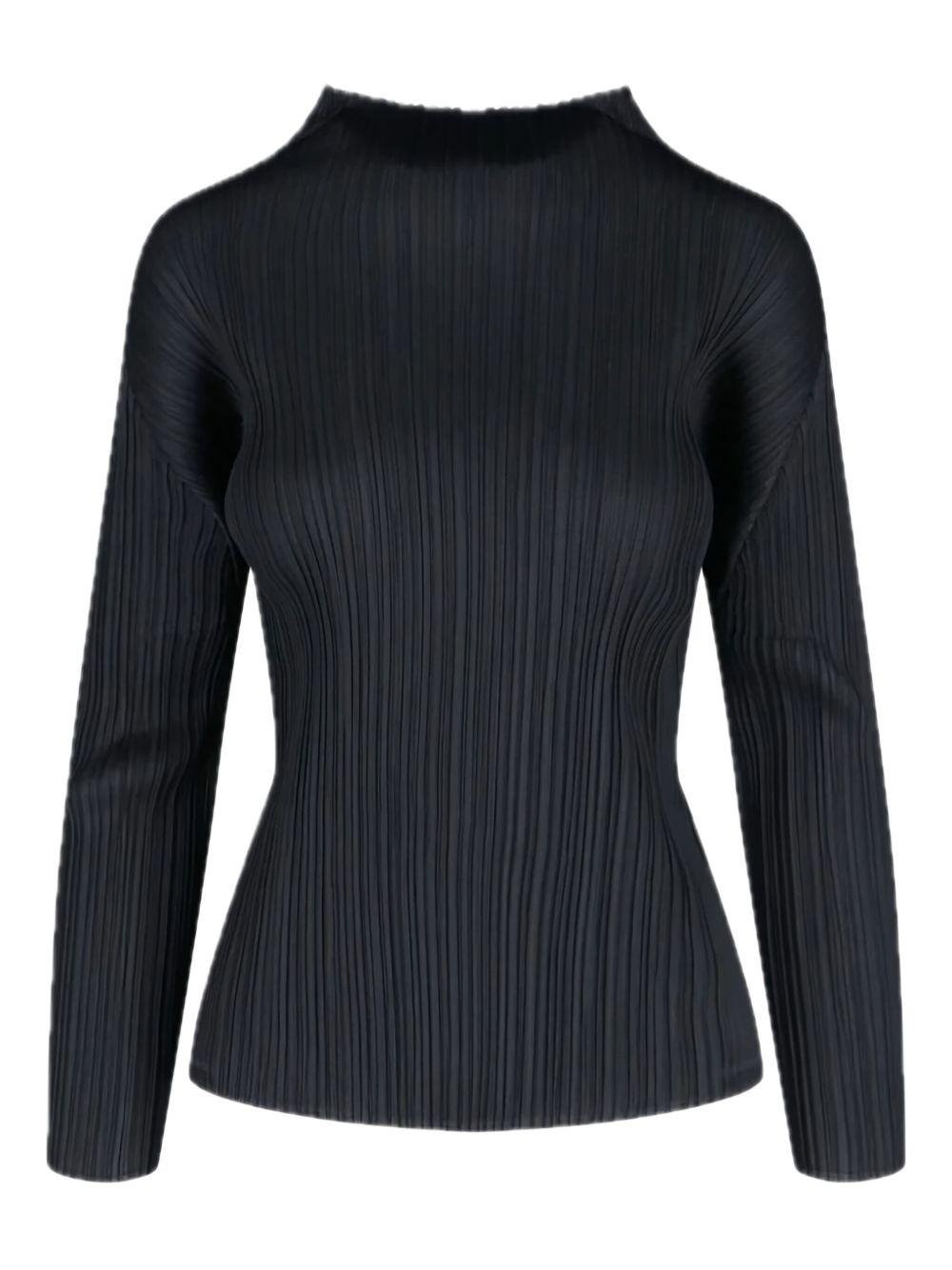 Product image of Basic Pleated Highneck Shirt