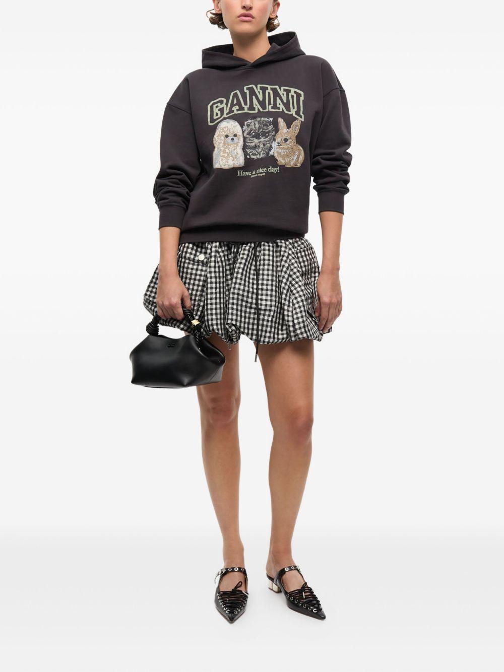 Product photo 5 for product Isoli Oversize Animals Crop Hoodie