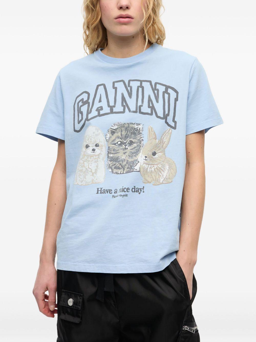 Product photo 4 for product Basic Cotton Jersey Animals Relaxed T-shirt