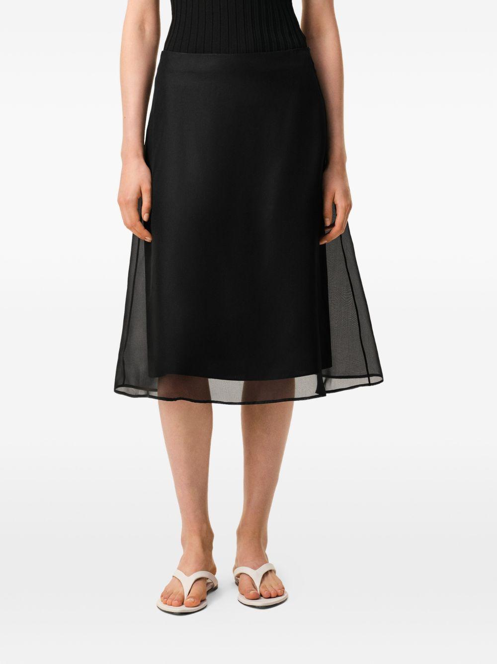 Product image of Midi Sheer Trapeze Skirt