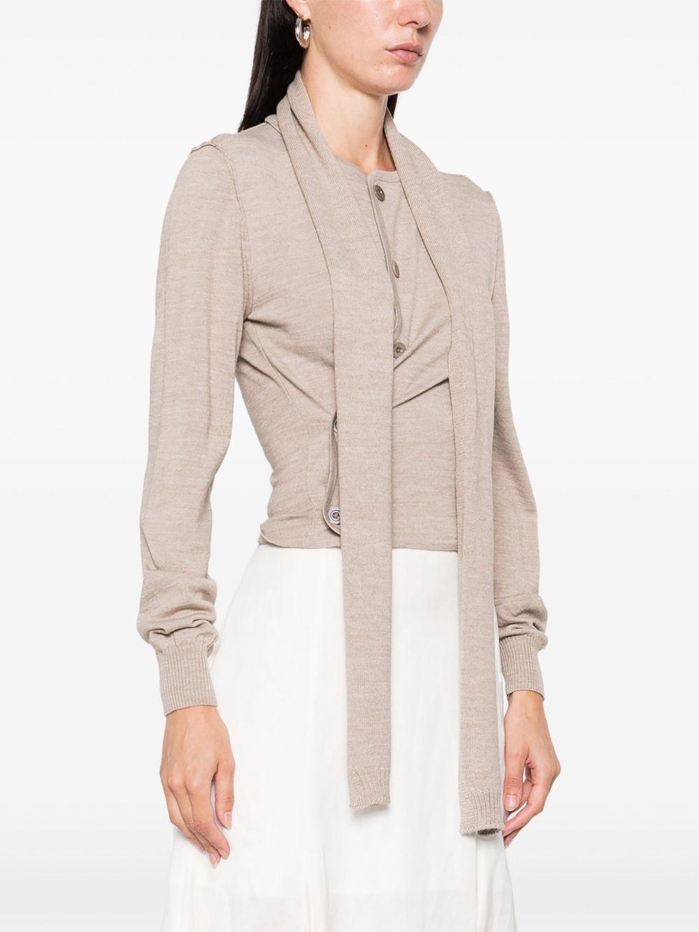 Product photo 5 for product Twisted Cardigan With Scarf