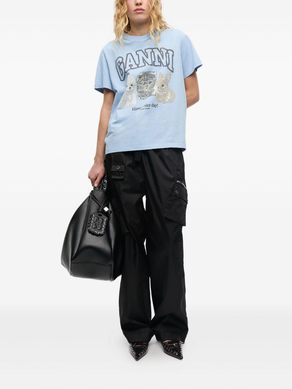 Product photo 2 for product Basic Cotton Jersey Animals Relaxed T-shirt