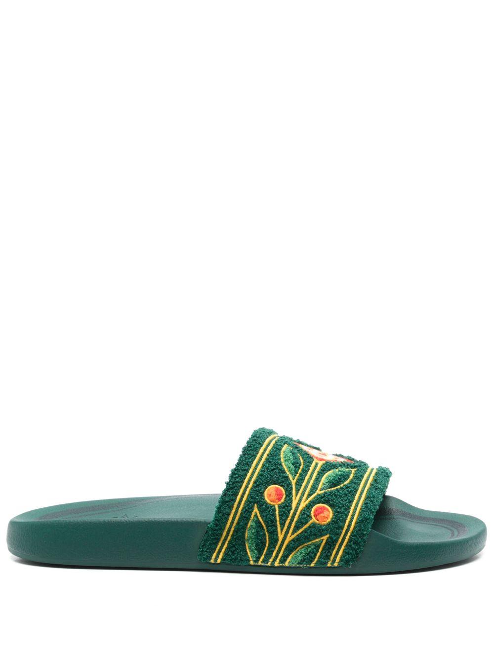 Product photo 1 for product Embroidered Terry Slider