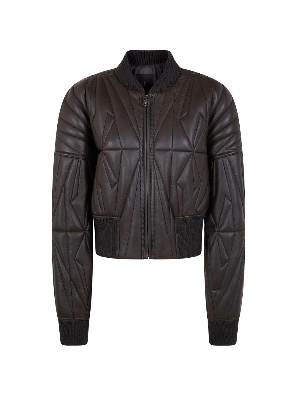 Product image of Geocamo Cropped Leather Jacket