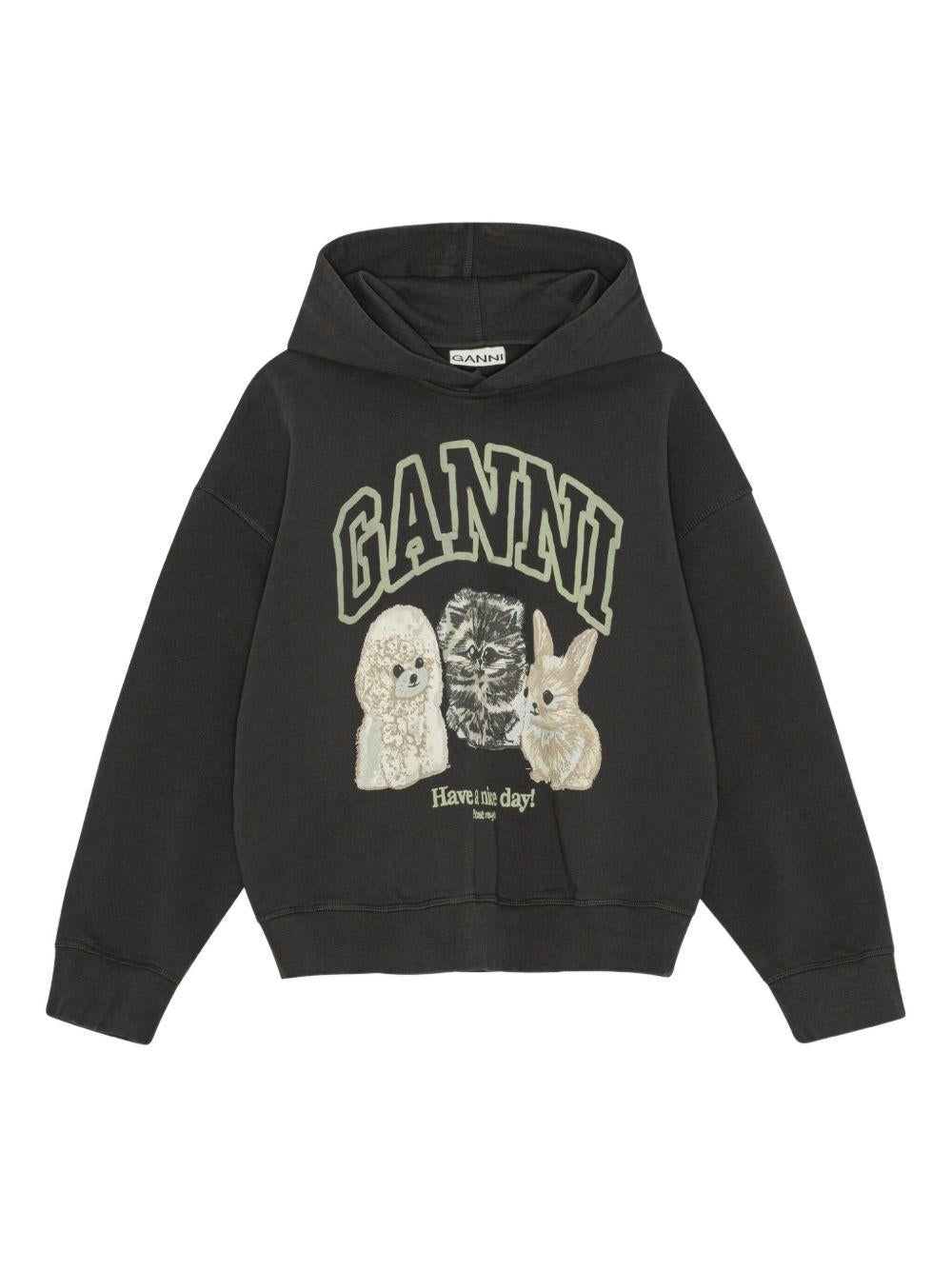 Product image of Isoli Oversize Animals Crop Hoodie