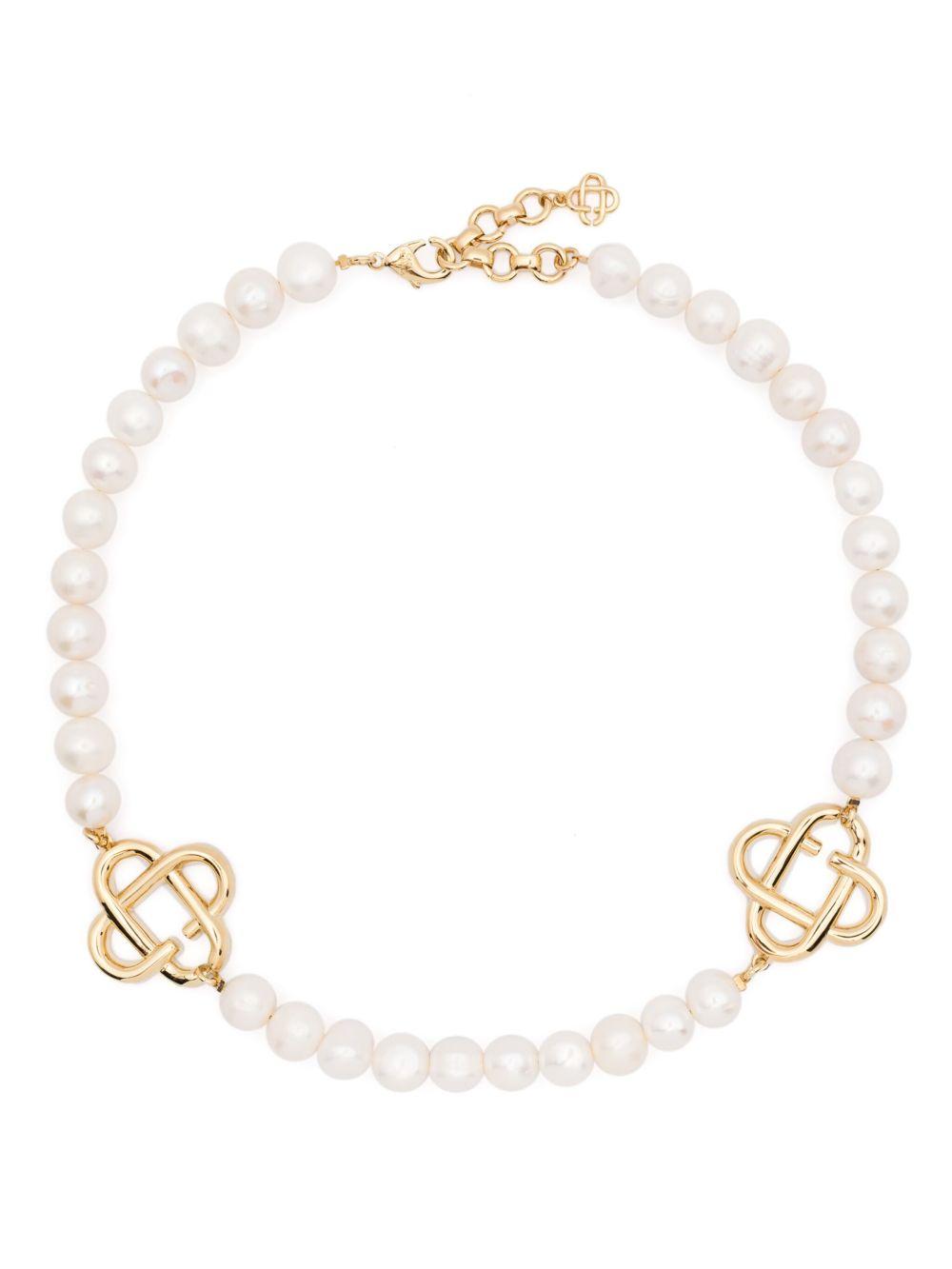 Product image of Medium Pearl Logo Necklace