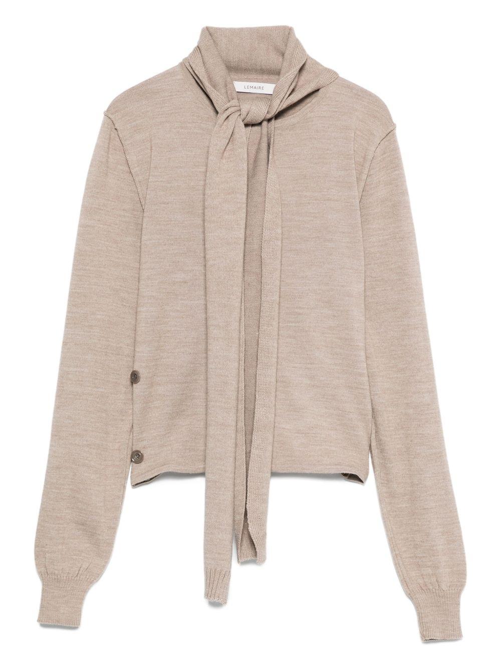 Product image of Twisted Cardigan With Scarf