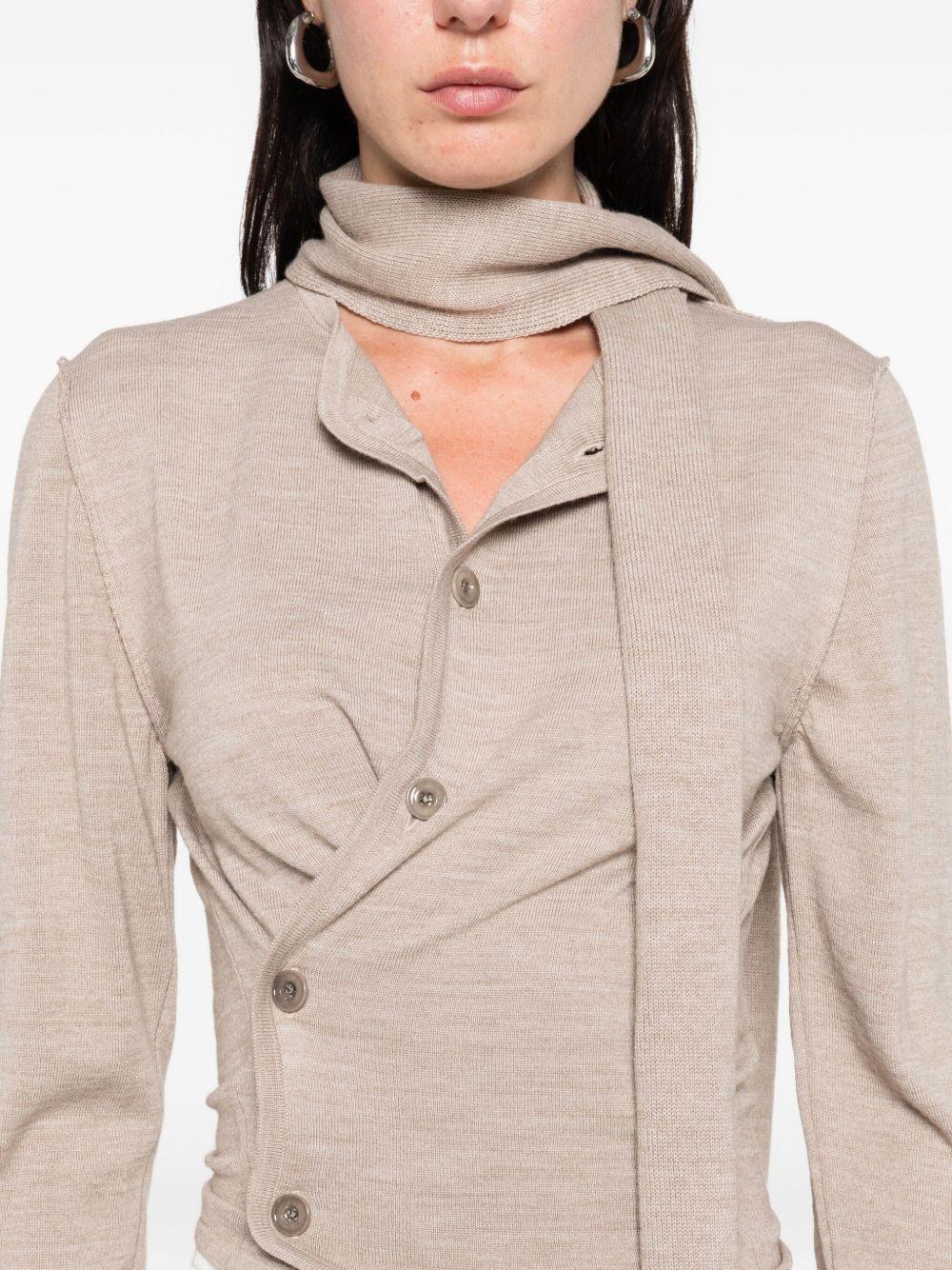 Product photo 4 for product Twisted Cardigan With Scarf