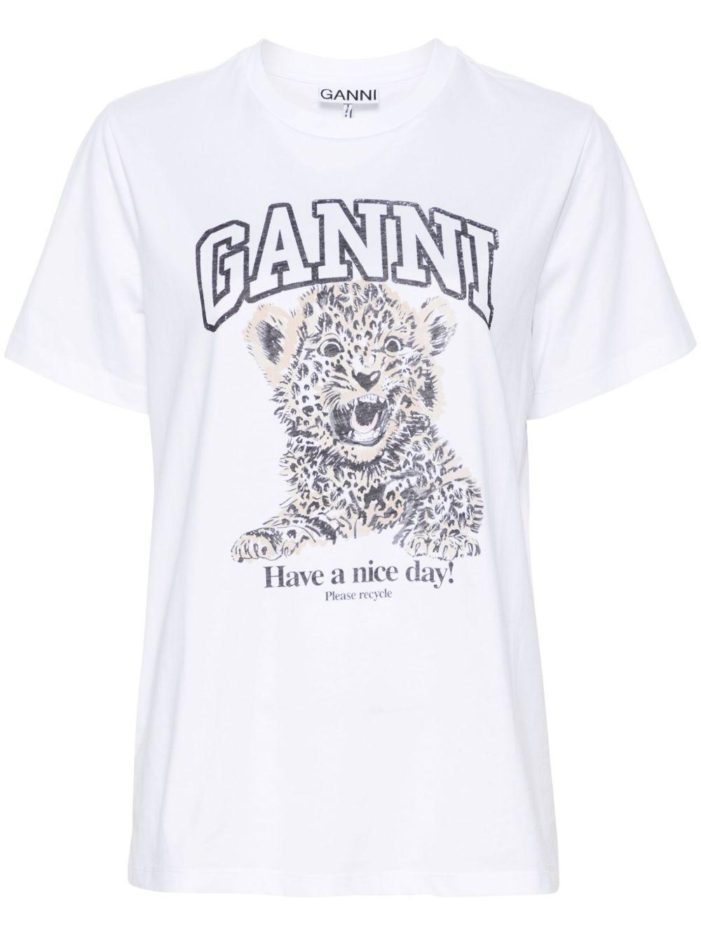 Product image of Basic Jersey Leopard Relaxed T-shirt
