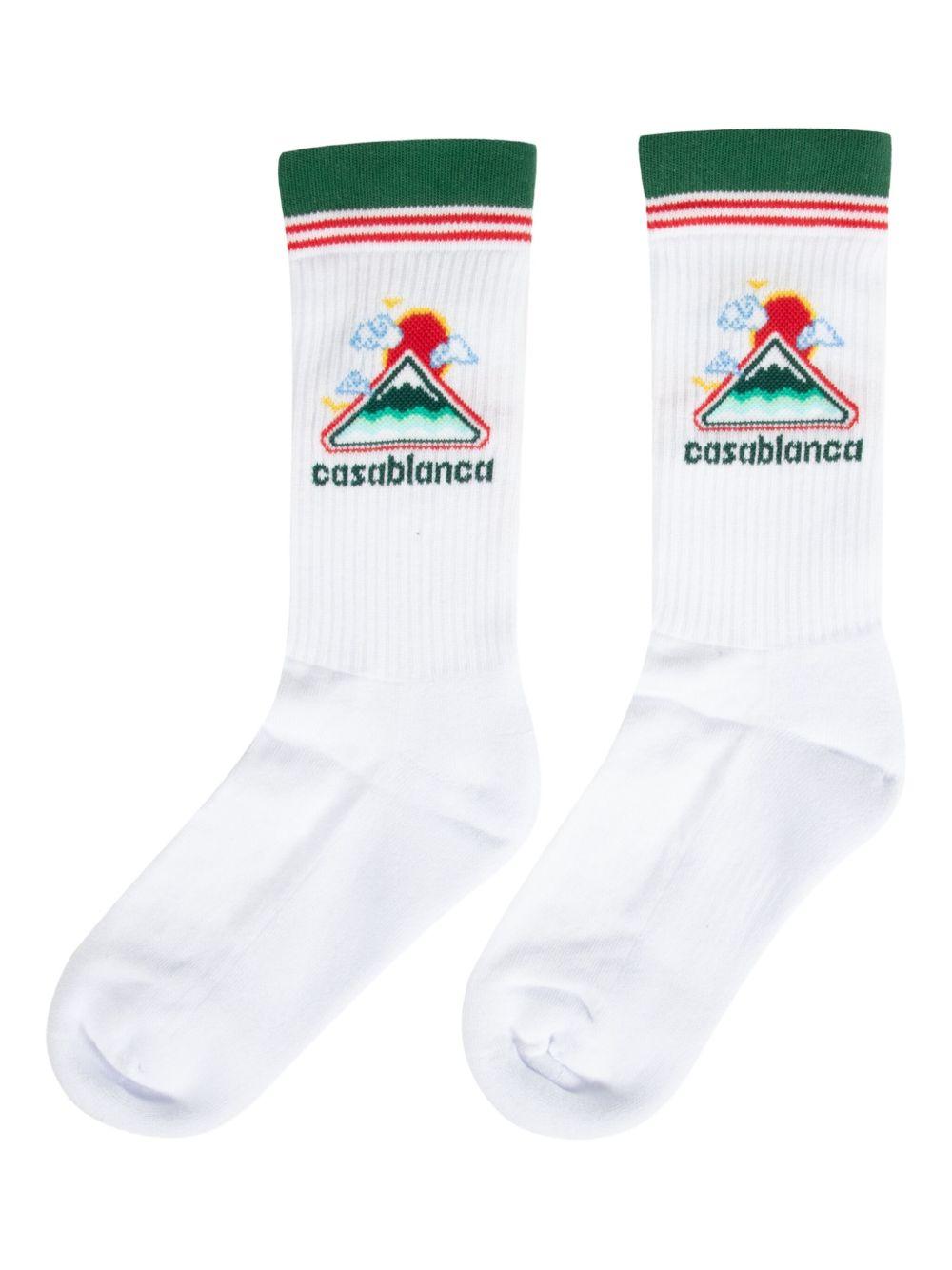 Product image of Montagne Ondulée Print Socks